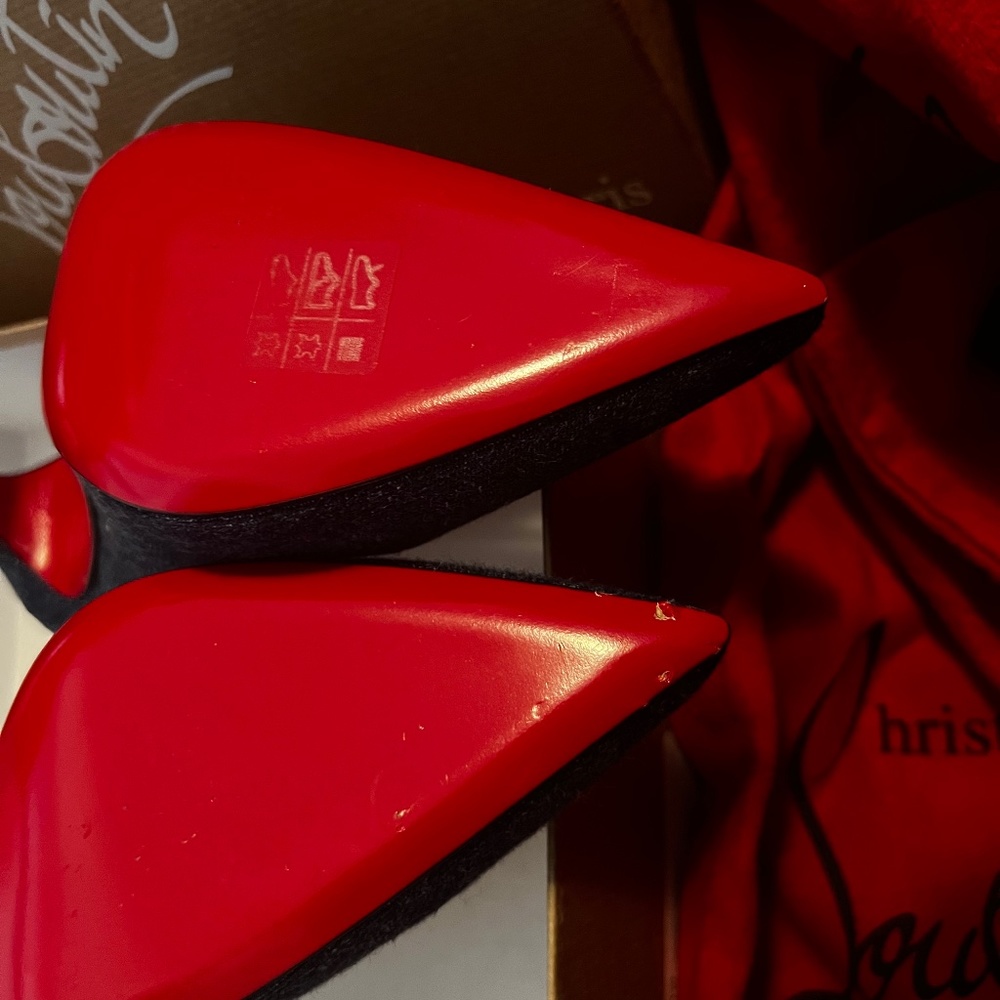 Christian Louboutin - KATE 120 MISS DENIM/LINING DENIM/LIN SABA GOLD - Picture 4 of 4